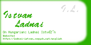 istvan ladnai business card